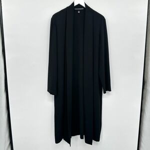 Vintage Linda Allard Ellen Tracy Jacket Duster Size 14 Stretch‎ Quiet Luxury USA